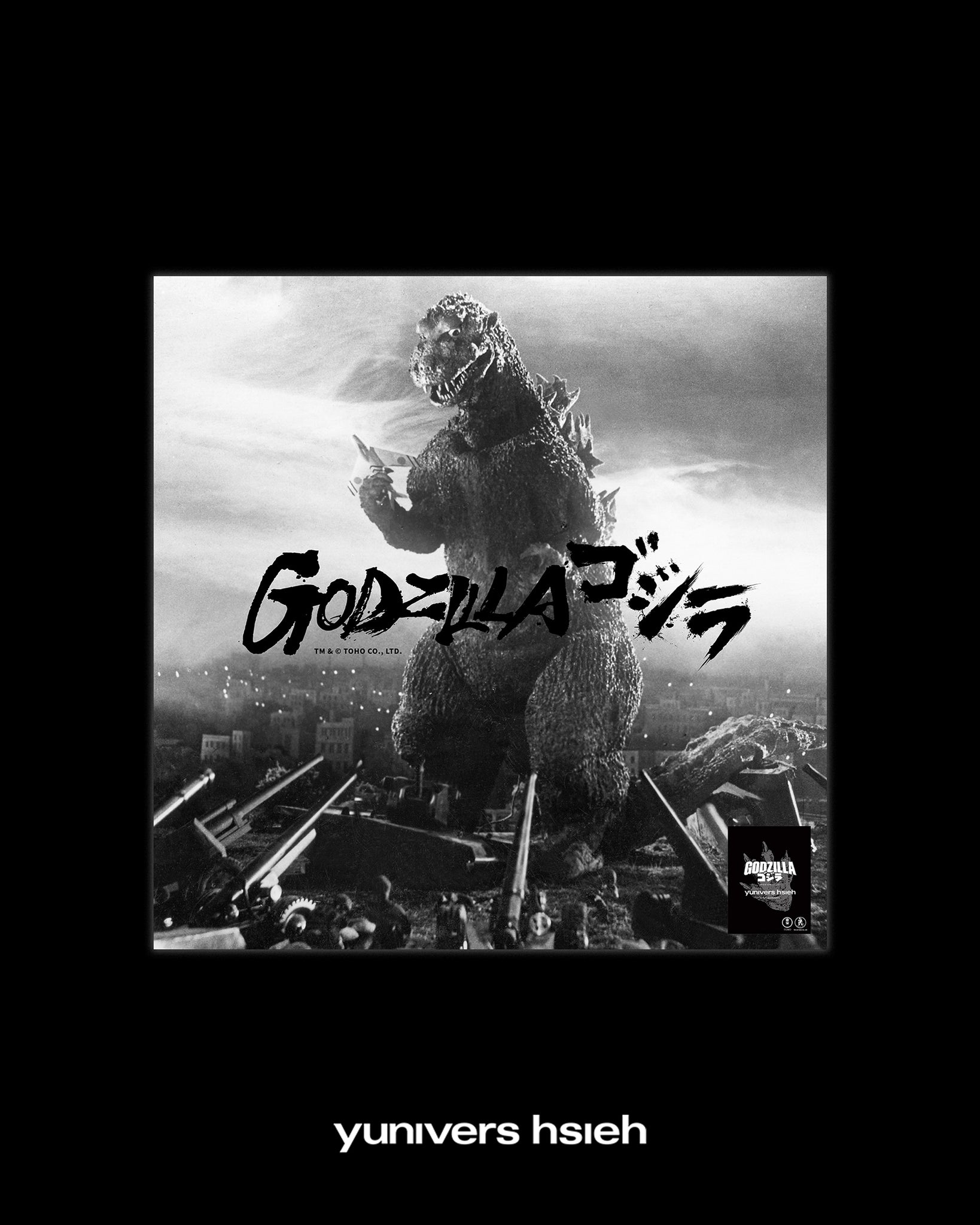 【PRE-ORDER】1954-GODZILLA｜GODZILLA 70th SERIES｜SILK SCARF SERIES｜LIMITED EDITION