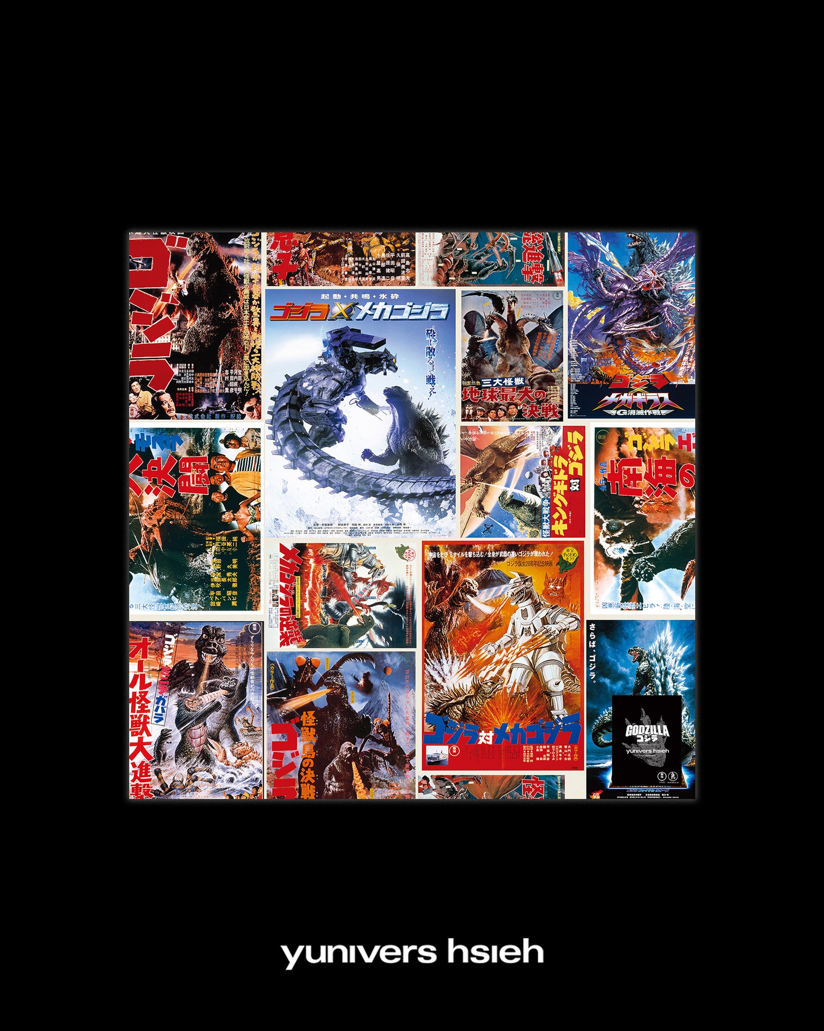 【PRE-ORDER】POSTERS-COLOR｜GODZILLA 70th SERIES｜SILK SCARF SERIES｜LIMITED EDITION