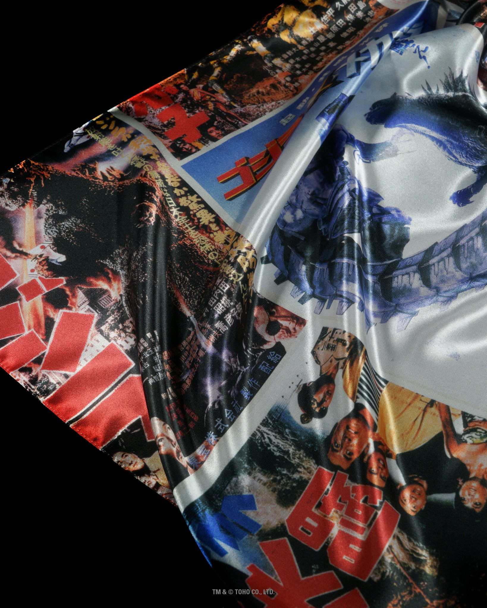 【PRE-ORDER】POSTERS-COLOR｜GODZILLA 70th SERIES｜SILK SCARF SERIES｜LIMITED EDITION