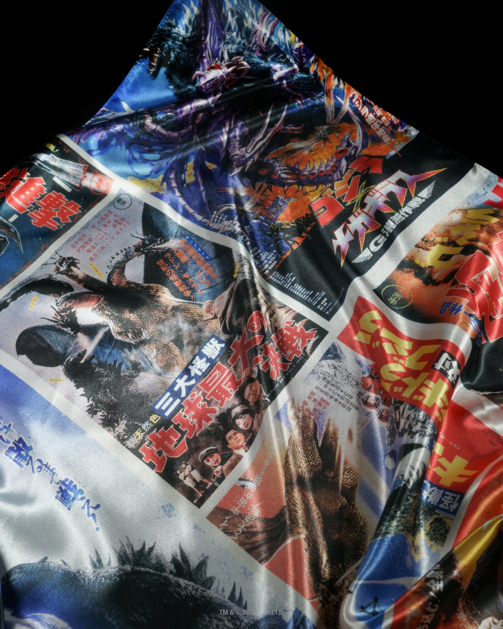 【PRE-ORDER】POSTERS-COLOR｜GODZILLA 70th SERIES｜SILK SCARF SERIES｜LIMITED EDITION