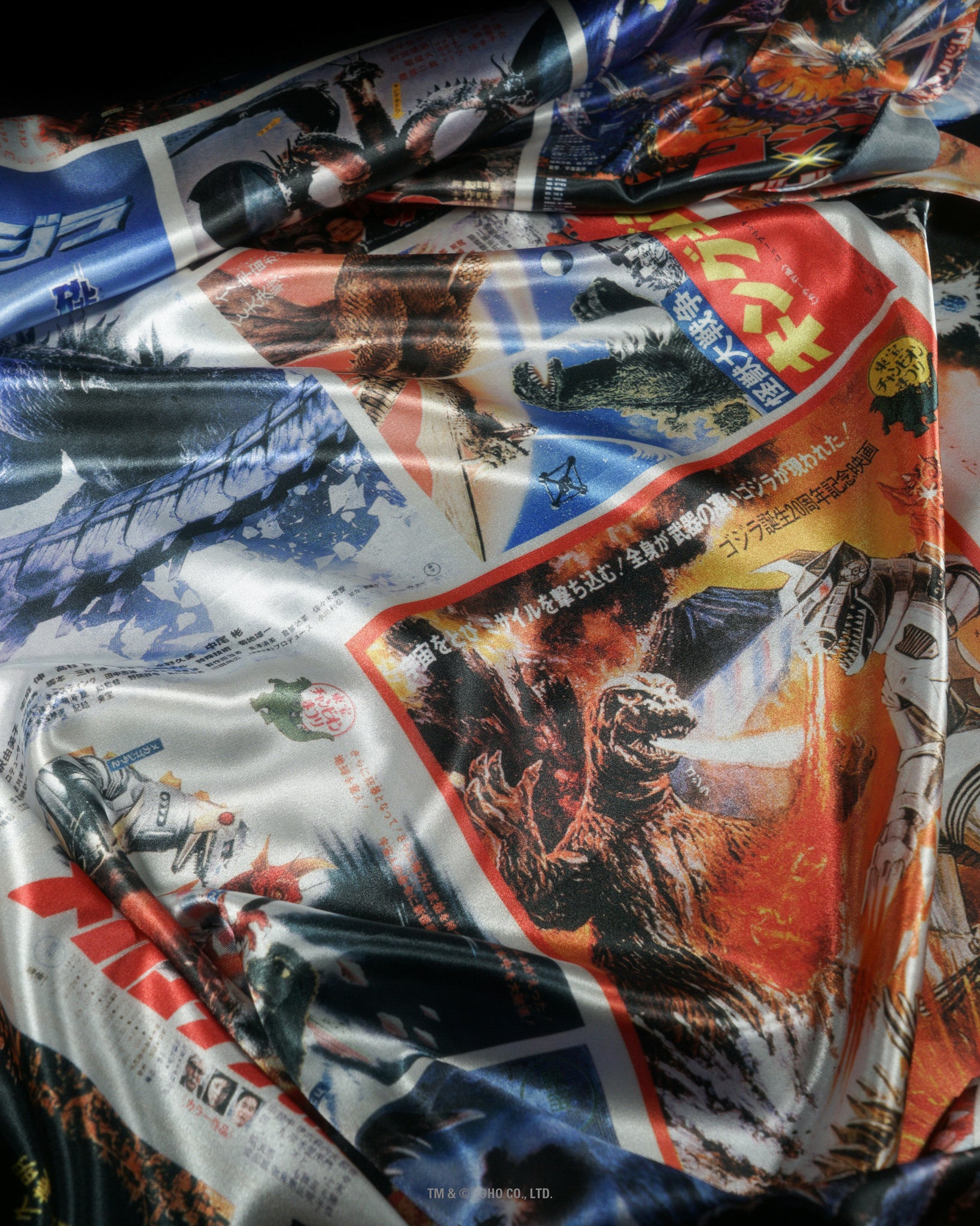 【PRE-ORDER】POSTERS-COLOR｜GODZILLA 70th SERIES｜SILK SCARF SERIES｜LIMITED EDITION