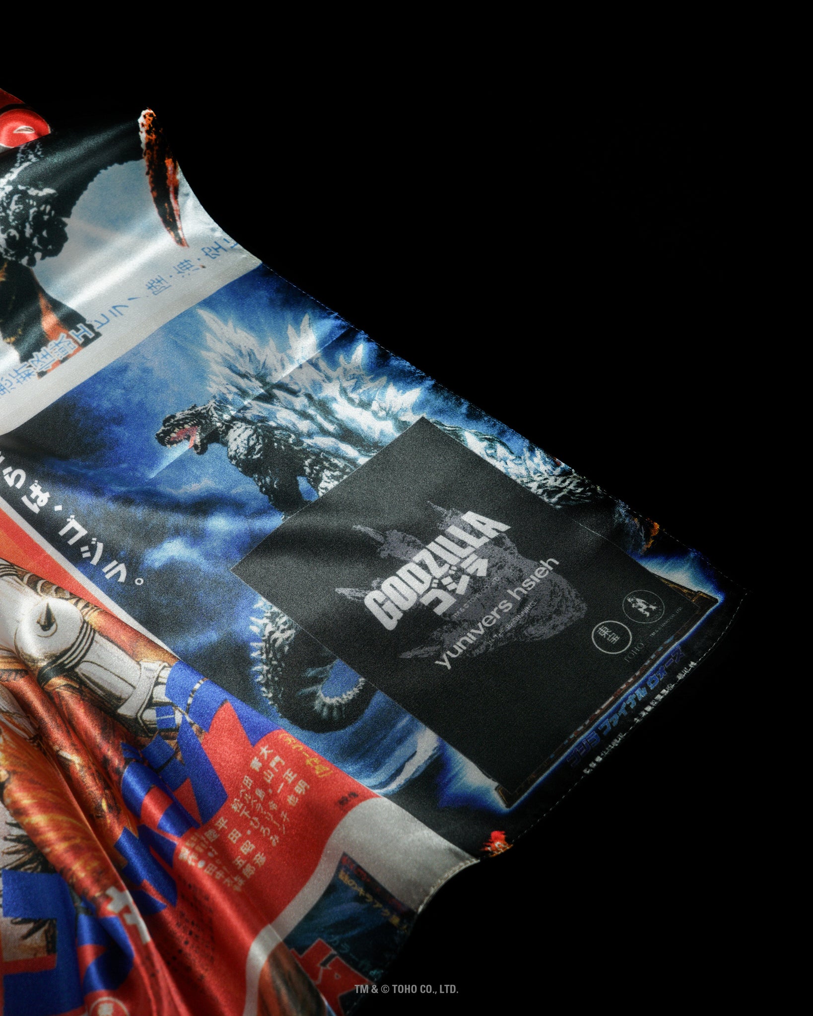 【PRE-ORDER】POSTERS-COLOR｜GODZILLA 70th SERIES｜SILK SCARF SERIES｜LIMITED EDITION