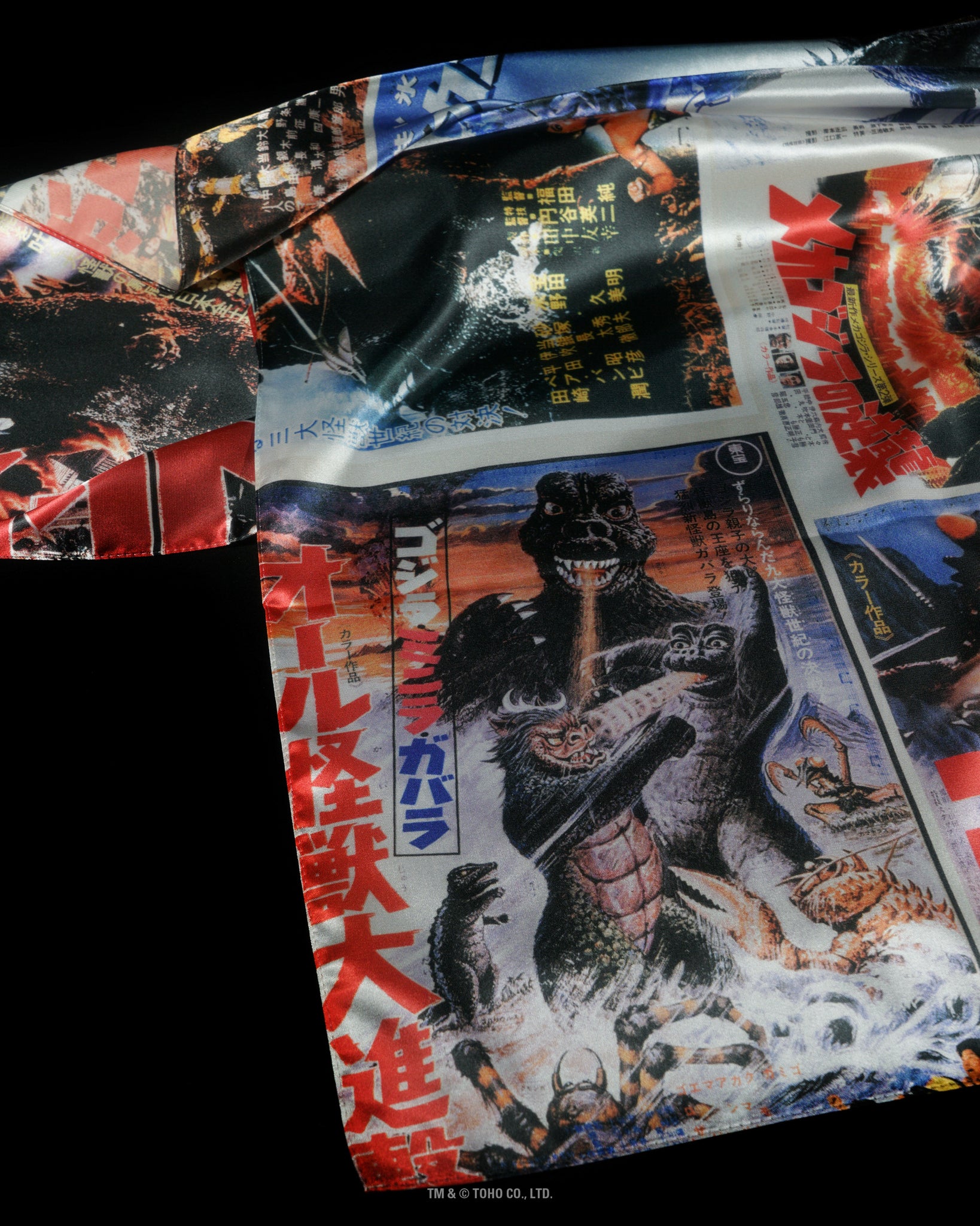 【PRE-ORDER】POSTERS-COLOR｜GODZILLA 70th SERIES｜SILK SCARF SERIES｜LIMITED EDITION