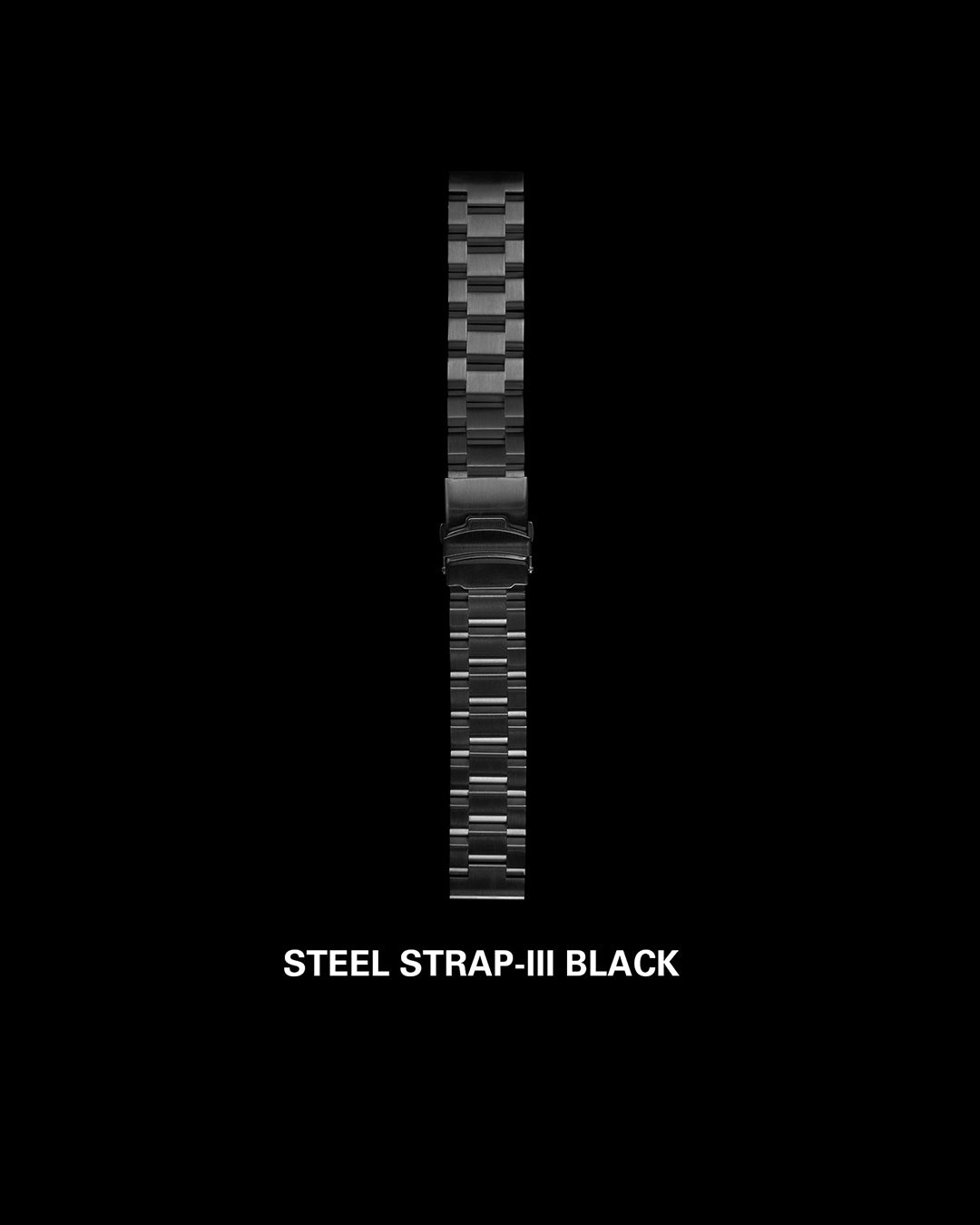 BLACK｜STEEL STRAP-III｜STRAP SERIES