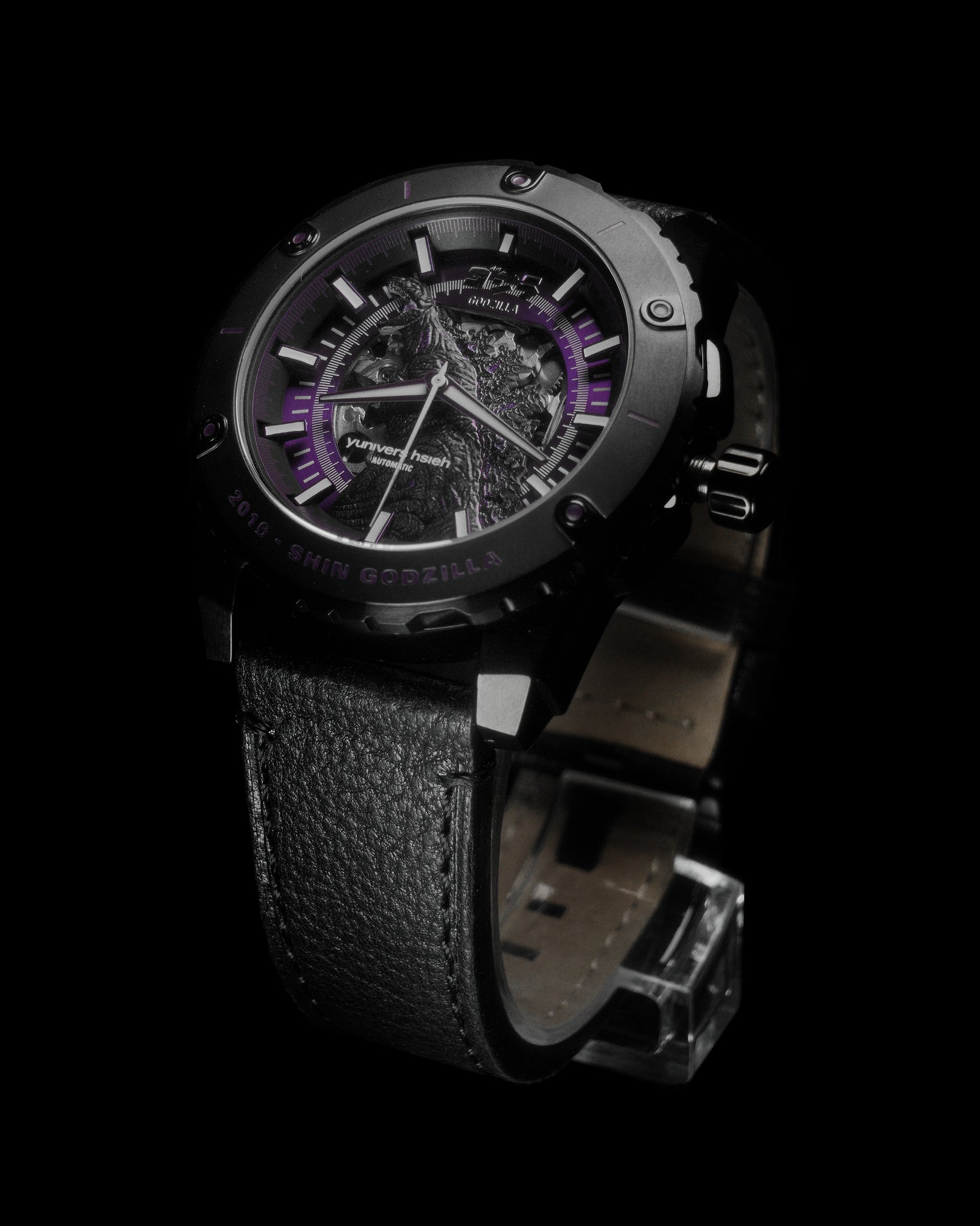 BLACK｜ITALIAN EMBOSSED LEATHER STRAP｜STRAP SERIES