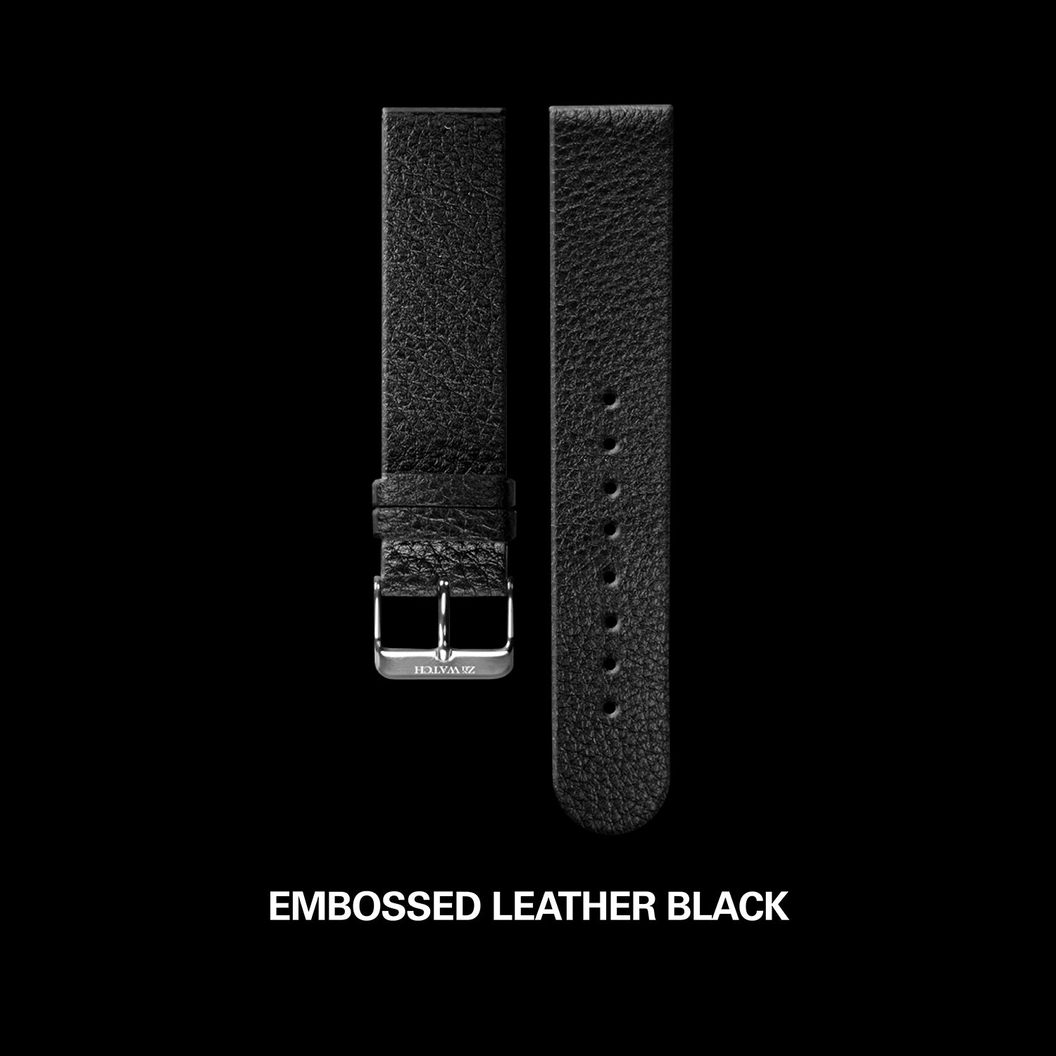 EMBOSSED LEATHER｜BLACK｜STRAP SERIES - yunivers hsieh