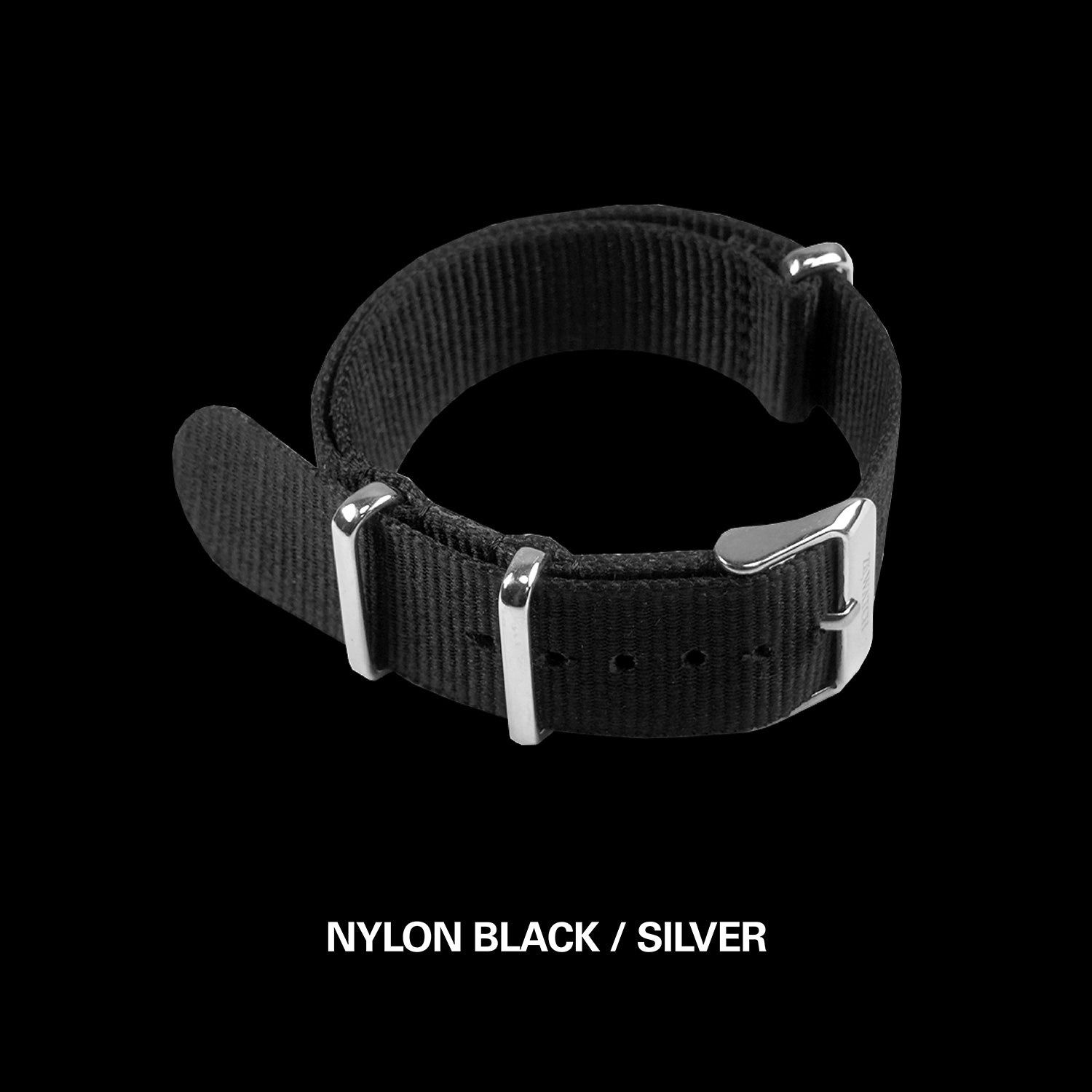 NYLON｜BLACK / SILVER｜STRAP SERIES - yunivers hsieh